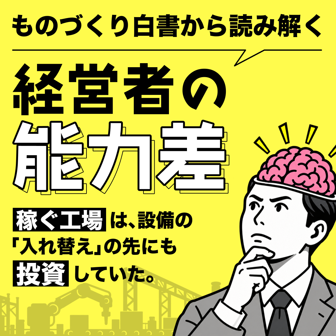 ものづくり白書から読み解く、経営者の能力差