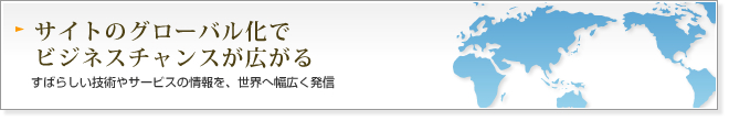 多言語サイト化で広がるビジネスチャンス 多言語サイト化で広がるビジネスチャンス